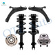 Set of 6 Front Lower Control Arm Ball Joint-Wheel Hub Bearing Assembly-Quick Complete Strut-Coil Spring Assembly For 2011-2013 Subaru Forester