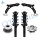 Set of 6 Front Lower Control Arm-Wheel Hub Bearing Assembly-Quick Complete Strut-Coil Spring Assembly For 2006-2009 Volkswagen Rabbit