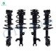 Set 4 Front-Rear Quick Complete Strut-Coil Spring Replacement For 2012-2017 Toyota Camry L4