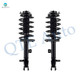 Pair of 2 Front Left-Right Quick Complete Strut-Coil Spring Assembly Replacement For 2011-2017 Jeep Patriot, 2011-2017 Jeep Compass