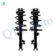 Pair of 2 Front Left-Right Quick Complete Strut-Coil Spring Assembly Replacement For 2015-2020 Toyota Sienna