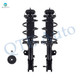 Pair of 2 Front Left-Right Quick Complete Strut-Coil Spring Assembly Replacement For 2012-2017 KIA RIO, 2012-2017 Hyundai Accent
