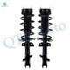 Pair of 2 Front Left-Right Quick Complete Strut-Coil Spring Assembly Replacement For 2011-2014 Mazda 2