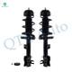 Pair of 2 Front Left-Right Quick Complete Strut-Coil Spring Assembly Replacement For 2012-2016 Fiat 500