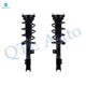 Pair of 2 Front Left-Right Quick Complete Strut-Coil Spring Assembly Replacement For 2015-2019 Hyundai Sonata, 2016-2020 KIA Optima
