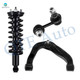 Set of 3 Front Left Upper Control Arm Ball Joint-Sway Bar Link-Quick Complete Strut-Coil Spring Assembly For 2005-2015 Nissan Xterra