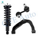 Set of 3 Front Right Upper Control Arm Ball Joint-Sway Bar Link-Quick Complete Strut-Coil Spring Assembly For 2005-2012 Nissan Pathfinder
