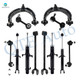 Set of 12 Front Upper Control Arm Ball Joint-Sway Bar Link-Suspension Strut Assembly-Rear Lower Rearward Control Arm-Sway Bar Link-Suspension Strut Assembly For 2010-2014 Acura TSX