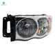 Pair of 2 Front Left-Right Headlights Assembly For 2002-2005 Dodge RAM 3500
