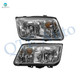 Pair of 2 Front Left-Right Headlights Assembly For 2002-2005 Volkswagen Jetta