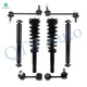Set of 8 Front Sway Bar Link-Quick Complete Strut-Coil Spring Assembly-Rear Sway Bar Link-Shock Absorber For 2010 2011 Mercury Milan L4