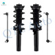 Set of 4 Front Sway Bar Link-Quick Complete Strut-Coil Spring Assembly For 2010-2014 Volkswagen GTI