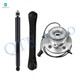 Set of 3 Front Lower Control Arm-Wheel Hub Bearing Assembly-Shock Absorber For 2000 2001 Dodge RAM 1500