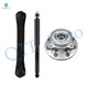 Set of 3 Front Lower Control Arm-Wheel Hub Bearing Assembly-Shock Absorber For 2000 2001 Dodge RAM 2500 w/ 8800 GVW
