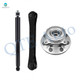 Set of 3 Front Lower Control Arm-Wheel Hub Bearing Assembly-Shock Absorber For 2000 2001 Dodge RAM 2500
