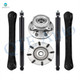 Set of 6 Front Lower Control Arm-Wheel Hub Bearing Assembly-Shock Absorber For 2000 2001 Dodge RAM 2500