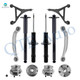 Set of 12 Front Lower Control Arm Ball Joint-Wheel Hub Bearing Assembly-Suspension Strut Assembly-Rear Upper Rearward Control Arm-Wheel Hub Bearing Assembly-Complete Shock Absorber Kit For 2007-2009 Dodge Charger