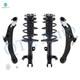 Set of 4 Front Lower Control Arm Ball Joint-Quick Complete Strut-Coil Spring Assembly For 2012-2017 Toyota Camry SE XSE