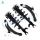 Set of 4 Front Lower Control Arm Ball Joint-Quick Complete Strut-Coil Spring Assembly For 2013-2015 Toyota Avalon Limited Touring