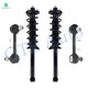 Set of 4 Rear Sway Bar Link-Quick Complete Strut-Coil Spring Assembly For 2004-2008 Acura TL