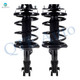 Pair of 2 Front L-R Quick Complete Strut-Coil Spring For 1999-2003 Mitsubishi Galant L4
