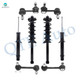 Set of 8 Front Sway Bar Link-Suspension Strut Assembly-Rear Sway Bar Link-Quick Complete Strut-Coil Spring Assembly For 2004-2006 Acura TL