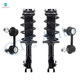 Set of 4 Front Sway Bar Link-Quick Complete Strut-Coil Spring Assembly For 2006-2011 Honda Civic L4 1.8L