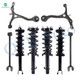 Set of 8 Front Lower Control Arm-Quick Complete Strut-Coil Spring Assembly-Rear Lower Rearward Control Arm-Quick Complete Strut-Coil Spring Assembly For 2008-2012 Honda Accord