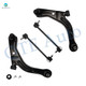 Set of 4 Front Lower Control Arm Ball Joint-Sway Bar Link For 2001-2004 Mazda Tribute
