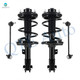 Set of 4 Front Sway Bar Link-Quick Complete Strut-Coil Spring Assembly For 2004-2011 Mitsubishi Galant