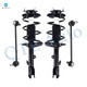 Set of 4 Front Sway Bar Link-Quick Complete Strut-Coil Spring Assembly For 2001-2005 Toyota RAV4