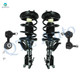 Set of 4 Front Sway Bar Link-Quick Complete Strut-Coil Spring Assembly For 2003-2005 Honda Civic