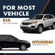 Pair Rear Shock Absorber For 2010-2012 Hyundai Santa Fe