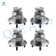 Set of 4 Front-Rear Wheel Hub Bearing Assembly For 2005 Hyundai Sonata 4-Wheel ABS