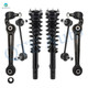 Set of 6 Front Lower Forward Control Arm Ball Joint-Sway Bar Link-Quick Complete Strut-Coil Spring Assembly For 2008 Mazda 6 S