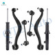 Set of 6 Front Lower Rearward Control Arm Ball Joint-Sway Bar Link-Suspension Strut Assembly For 2003-2008 Mazda 6