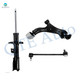 Set 3 Front Right Lower Control Arm Ball Joint-Sway Bar Link-Suspension Strut Assembly For 2010-2017 GMC Terrain