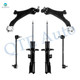 Set of 6 Front Lower Control Arm Ball Joint-Sway Bar Link-Suspension Strut Assembly For 2010-2017 GMC Terrain w/ 19" Wheels