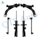 Set 6 Front Lower Control Arm Ball Joint-Sway Bar Link-Suspension Strut Assembly For 2010-2017 GMC Terrain
