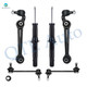 Set of 6 Front Lower Forward Control Arm Ball Joint-Sway Bar Link-Suspension Strut Assembly For 2010 2011 Mercury Milan