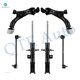 Set of 6 Front Lower Control Arm Ball Joint-Sway Bar Link-Suspension Strut Assembly For 2010-2017 GMC Terrain