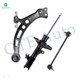 Set of 3 Front Left Lower Control Arm-Sway Bar Link-Suspension Strut Assembly For 1997-2001 Lexus ES300