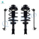 Set of 4 Front Sway Bar Link-Quick Complete Strut-Coil Spring Assembly For 2000 Chrysler Voyager