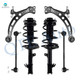 Set of 6 Front Lower Control Arm-Sway Bar Link-Quick Complete Strut-Coil Spring Assembly For 1999-2003 Lexus RX300