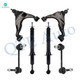 Set of 6 Front Lower Control Arm Ball Joint-Sway Bar Link-Suspension Strut Assembly For 2003-2009 Lexus GX470