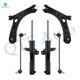 Set of 6 Front Lower Control Arm-Sway Bar Link-Suspension Strut Assembly For 2012-2020 Volkswagen Passat