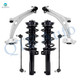 Set of 6 Front Lower Control Arm Ball Joint-Sway Bar Link-Quick Complete Strut-Coil Spring Assembly For 2009-2017 Volkswagen CC V6