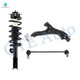 Set of 3 Front Right Lower Control Arm Ball Joint-Sway Bar Link-Quick Complete Strut-Coil Spring Assembly For 2006 Pontiac Torrent
