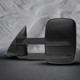 Driver & Passenger Side Mirror, Power Heated Textured Black Manual Folding For 2003-2006 Chevrolet Silverado 1500 With Blind Spot Monitor; W/o Signal Light, Memory & Auto-Dimming