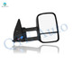 Right Side Mirror, Heated Power Adjust Textured Black Manual Folding For 2007 Chevrolet Silverado 1500 Classic With Blind Spot Monitor; W/o Signal Light, Memory & Auto-Dimming